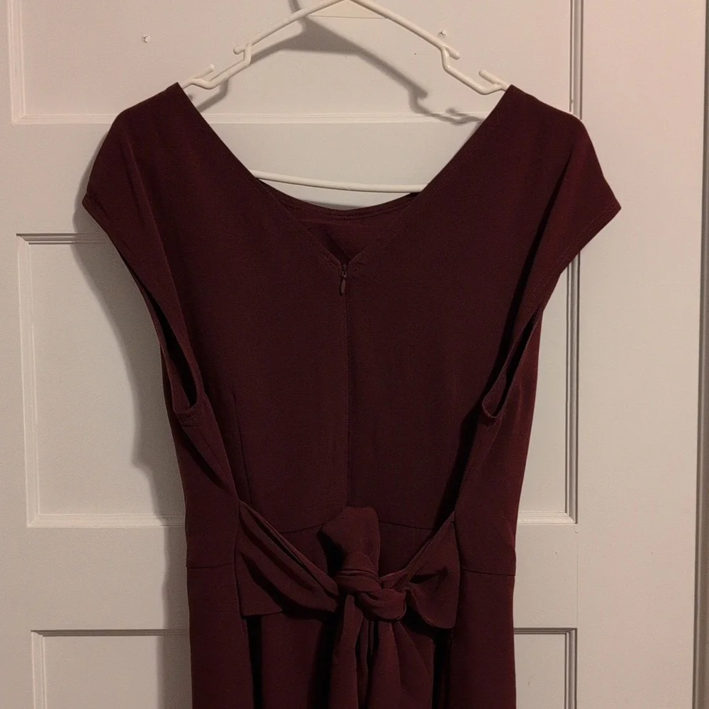 LOFT Burgundy Midi Dress - Picture 5 of 8